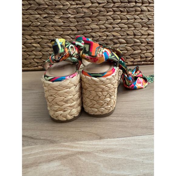 NWOB! I.N.C. International Concepts Fletcherr Lace-Up Wedge Sandals - Picture 7 of 8